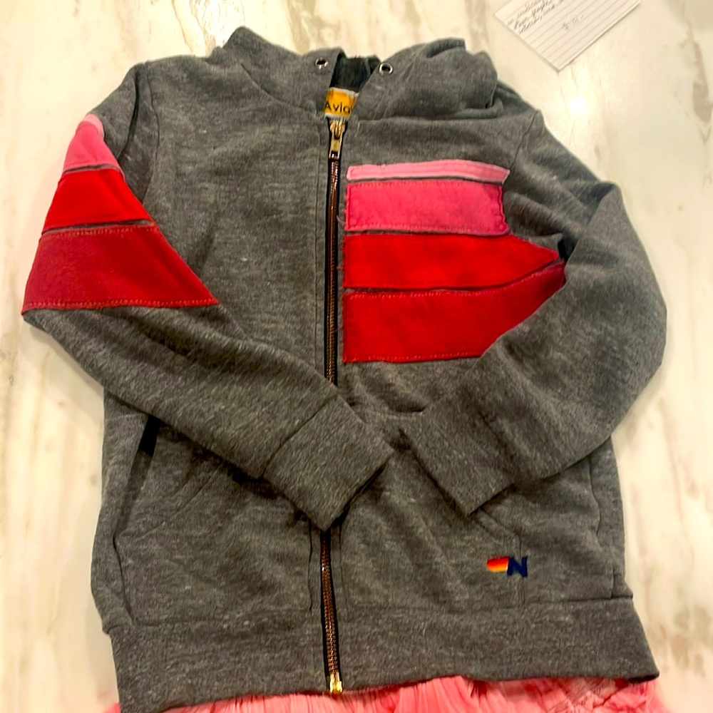 Aviator Nation girls zip hoodie